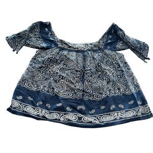 Ralph Lauren Cotton Floral Women's Slit Sleeve